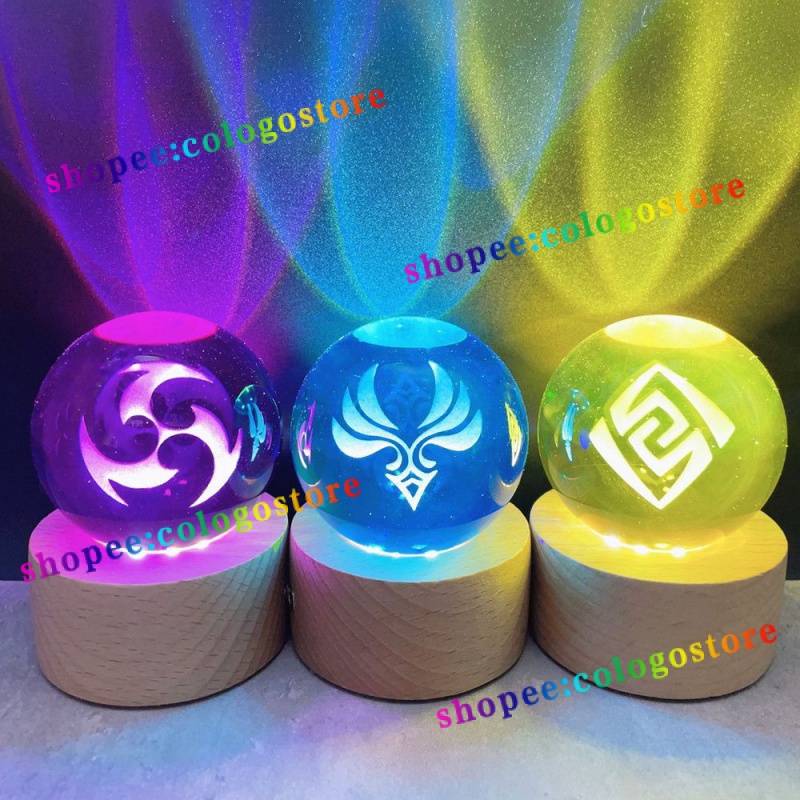 Genshin Quả Cầu Pha Lê Hóa Trang Nhân Vật Anime cryo Nendoroid