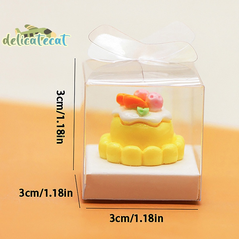 Bộ 2 Hộp Đựng Bánh Kem mini Trang Trí Nhà Búp Bê