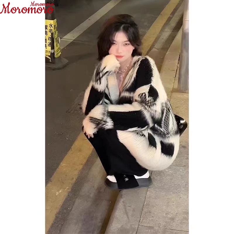 Moromoro Áo Len áo khoác cardigan tráng lệ thanh lịch Fashion phong cách WXF2391EHQ38Z230919