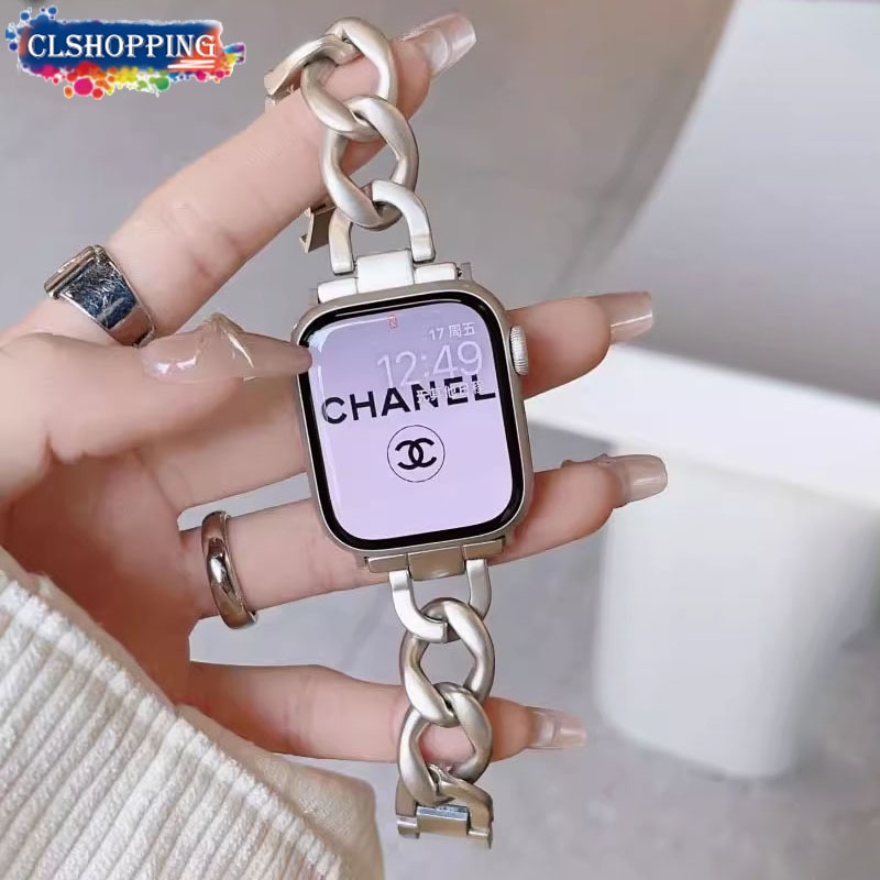 Dây Đeo Thay Thế Bằng Kim Loại Cho apple watch ultra 49mm series 9 8 7 6 5 se 4 3 41mm 45mm 40mm 44mm 38mm 42mm