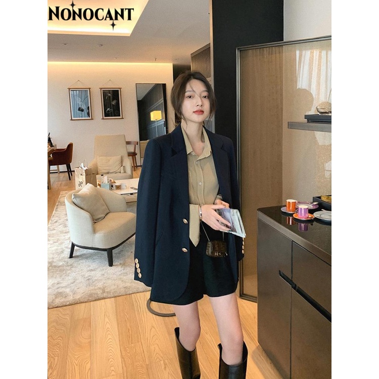 Nonocant áo khoác nữ blazer áo blazer nữ  Thời trang Thanh lịch INS Phong cách WXW2392TOV38Z230920