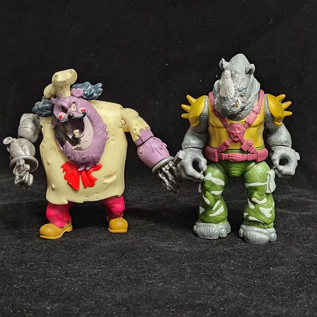 Mô Hình Búp Bê Tê Giác ninja Rùa Màu Vàng Kim Chính Hãng Dùng Trang Trí