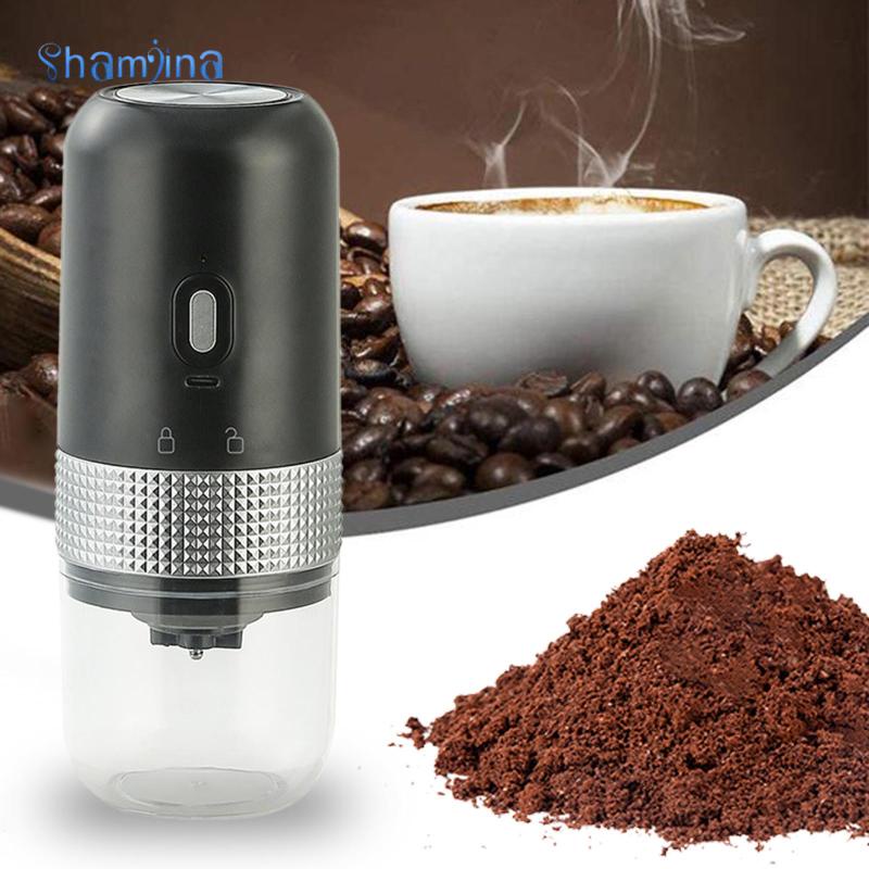 Máy xay cà phê SHAMJINA có cọ làm sạch tiện dụng khi du lịch