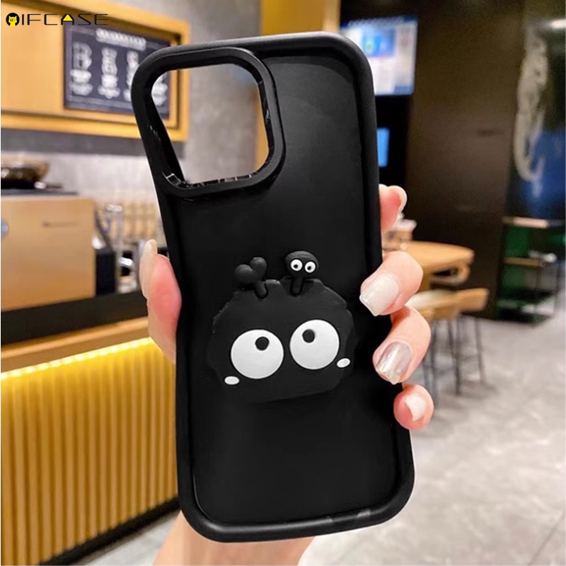 Ốp Điện Thoại Mềm Màu Trắng Đen Hình Bùi Nhùi 3d Cho oppo reno 7 5 pro lite 7z 6 4 se 5z 4z 5g r17 r15 f11