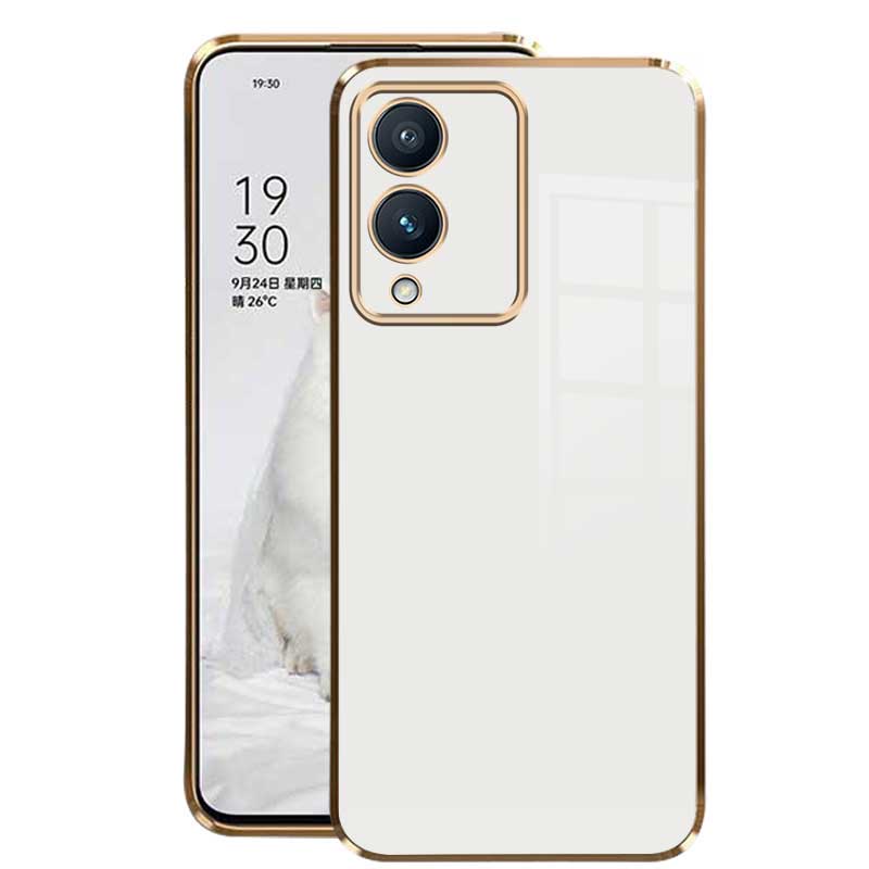 Bao Da Điện Thoại silicon Mạ Cao Su Bóng Bảo Vệ camera Cho vivo y17s y17 y12 y15 y11 y19 6d Ốp