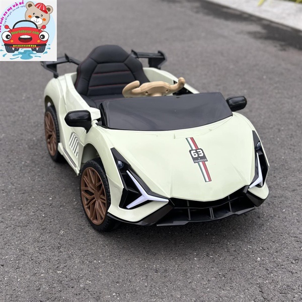 Xe ô tô điện trẻ em Lamborghini SV màu pastel siêu cute