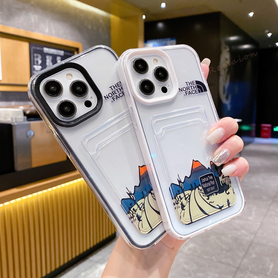 Ôp Điện Thoại Silicon Dẻo Kèm Ngăn Đựng Thẻ 3 Trong 1 Cho iphone 11 12 13 14 15 pro max 6 6s 7 8 plus x xr xs max se 2020 Ốp