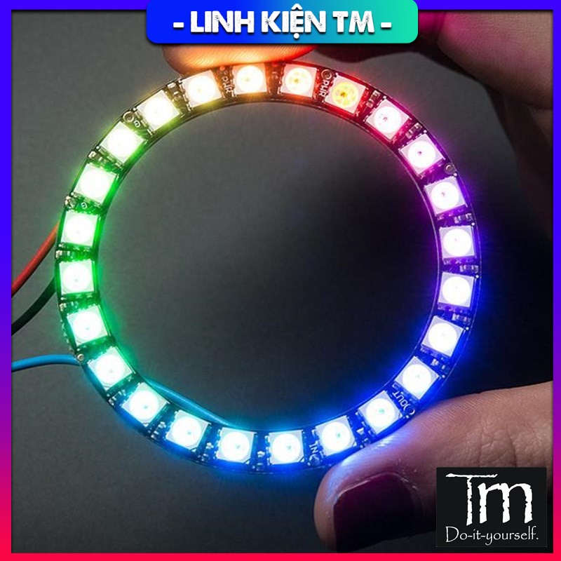 Vòng LED Hiển Thị WS2812 Nhẫn NeoPixel RGB 12/16/24 LED