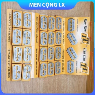 1 hộp 5 cái lưỡi lam trắng tian tian - men cộng lx