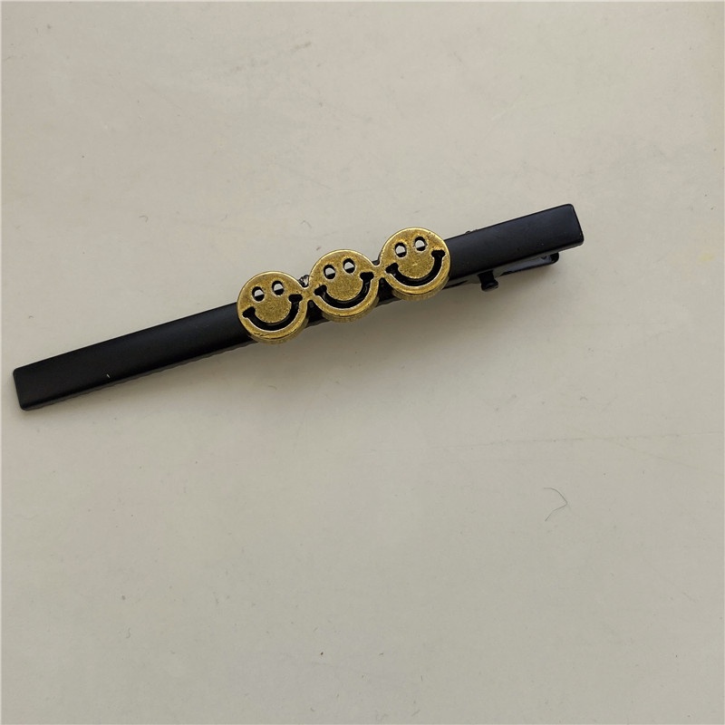 Kẹp Tóc bb Màu Đen Đơn Giản Hình Mặt Cười Và Chữ Cái 2023