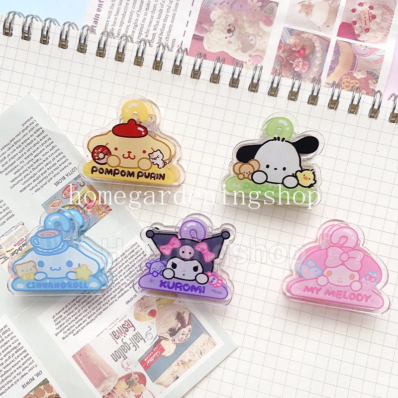 Sanrio Kẹp Đa Năng Hai Mặt Bằng acrylic In Hoạt Hình Dễ Thương