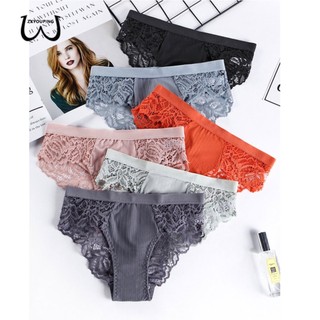 Quần Lót Ren Lụa Lạnh Mềm Mại Không Đường May plus size s-xl Thoáng Khí Thoải Mái Quyến Rũ Cho Nữ
