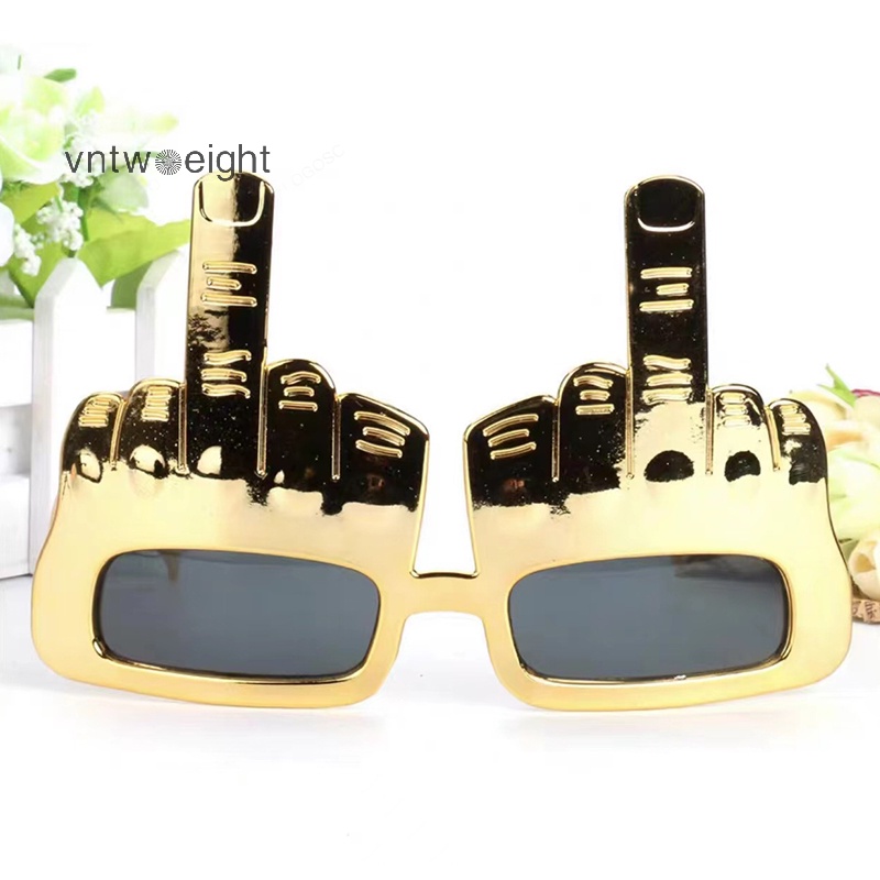 Sujian333 Kính Mát Hình Ngón Giữa Vui Nhộn Sáng Tạo Trang Trí Bữa Tiệc