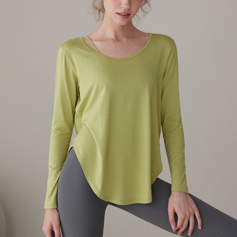 Mới Áo Thun Nữ Dài Tay Cổ Tròn Thời Trang Hàn