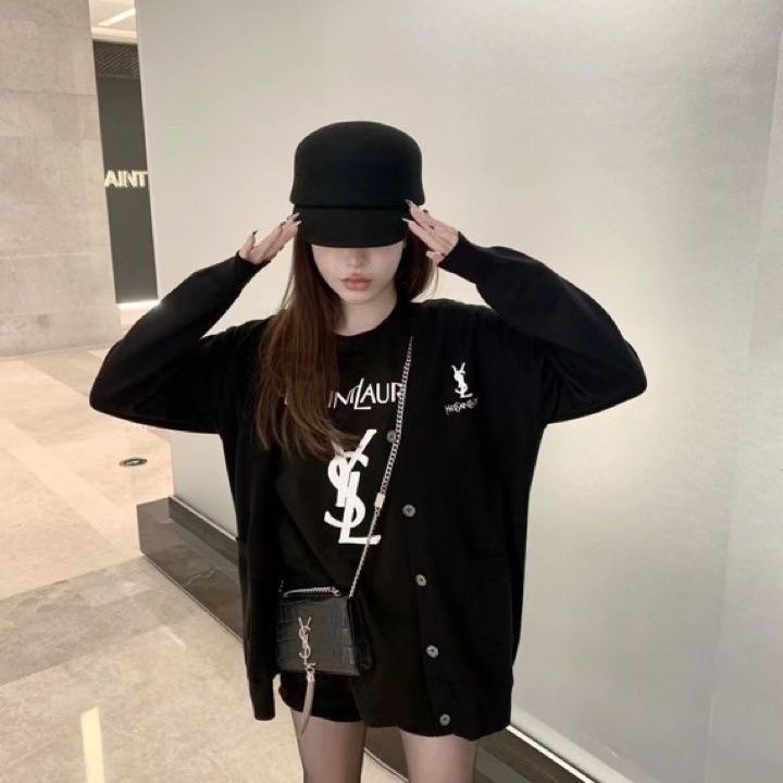 Áo Khoác cardigan Dệt Kim Dáng Rộng Thời Trang Thu Đông 2023 Cho Nữ