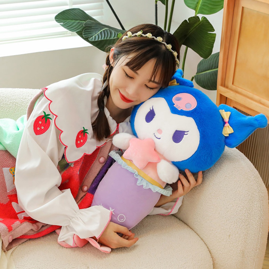 Búp Bê Nhồi Bông Hình Nàng Tiên Cá Hoạt Hình 28cm