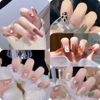 Set 24 Móng Tay Giả Trang Trí Nghệ Thuật