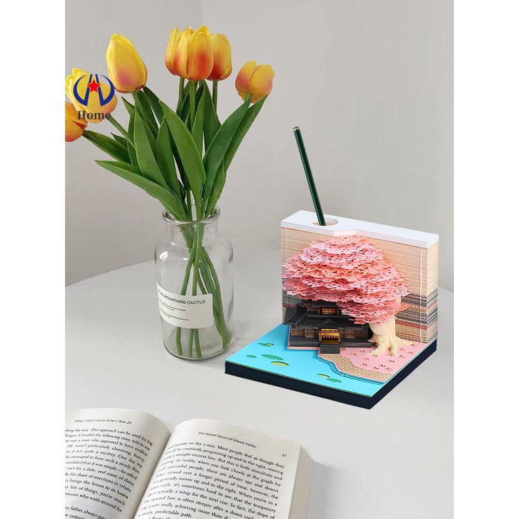 Lịch Để Bàn 3d Có Đèn led Và Giá Đỡ Bút Vẽ Hình Nghệ Thuật 3d Dành Cho Nhà Cửa / Văn Phòng Skc9123