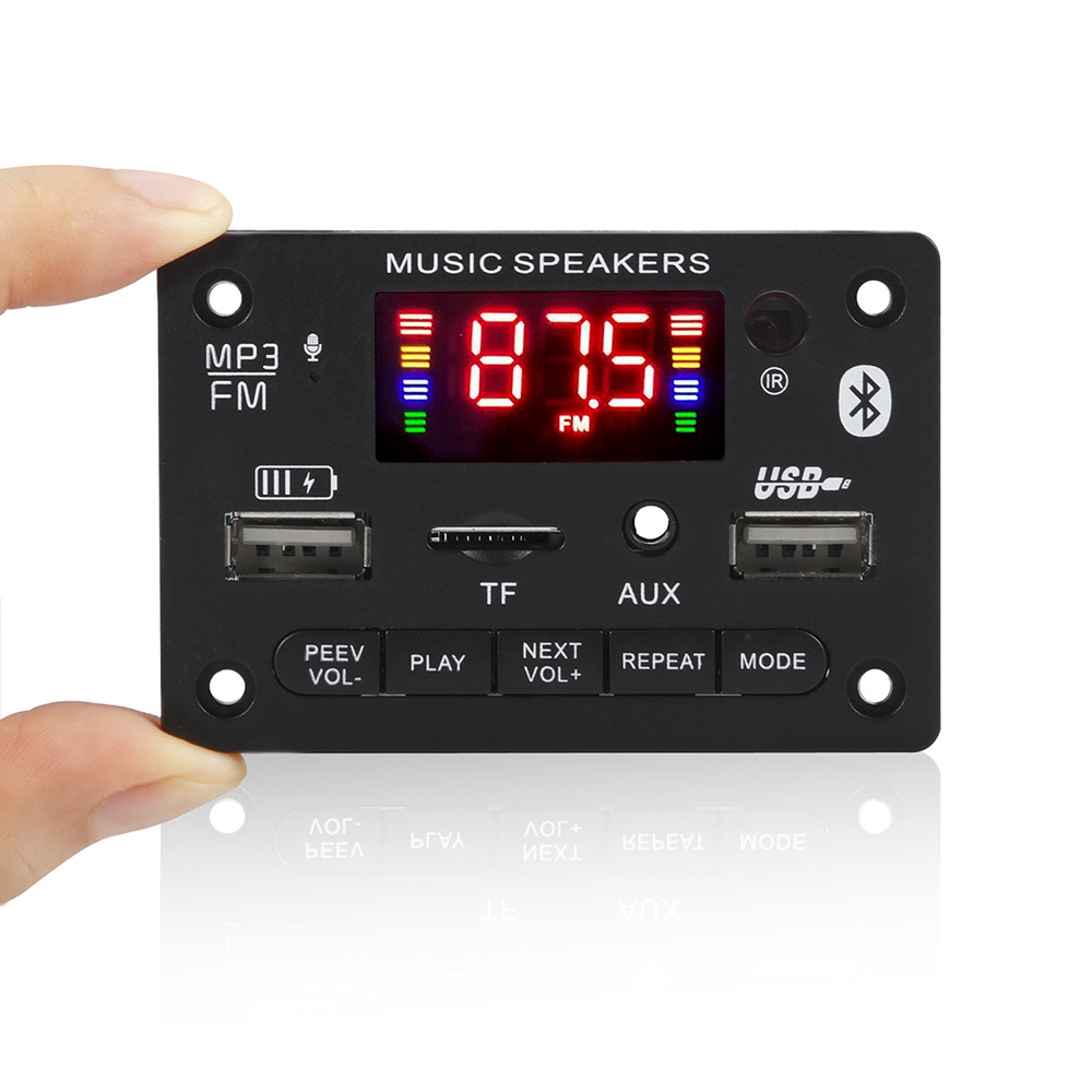 DIYMORE Bảng Mạch Giải Mã Âm Thanh dc 6v 12v bluetooth 5.0 usb aux sd fm