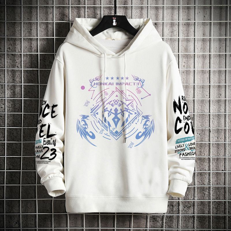 Bronya Hooded Sweatshirt Men's Student Youth Two-Dimensional Secondary Silver Wing Honkai Impact 3rd Peripheral Upper Clothes Man