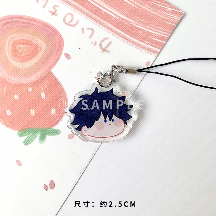 Chính tả Trở lại Ngoại vi Gojo Satoru Mặt dây chuyền điện thoại di động Nhật Bản Knotweed Móc khóa Fushiguro Megumi Mặt