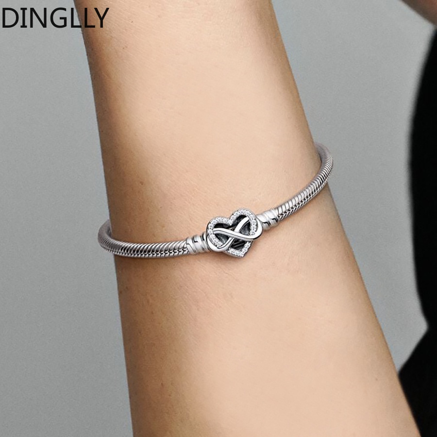 Delly Vòng Tay Hạt charm Thắt Nút Hình Trái Tim Hoa Cúc Cổ Điển diy