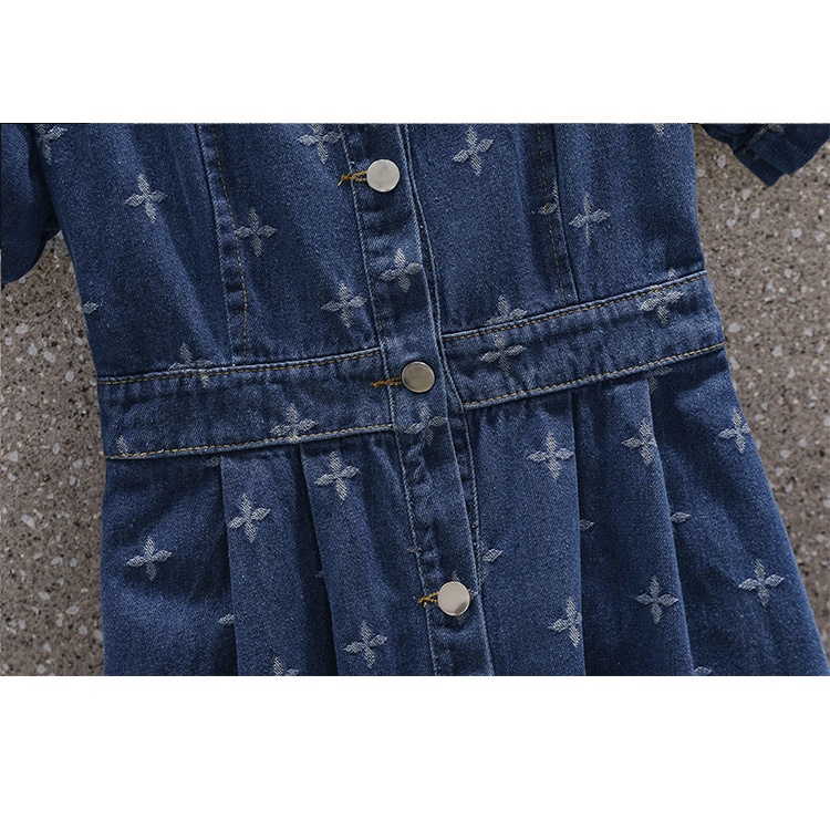 🌸Hàng Order🌸Váy Đầm Bigsize Jean Hoạ Tiết Tay Bồng Kiểu Cách Dáng Xoè Trẻ Trung Nữ Tính🌸 Hàng Quảng Châu