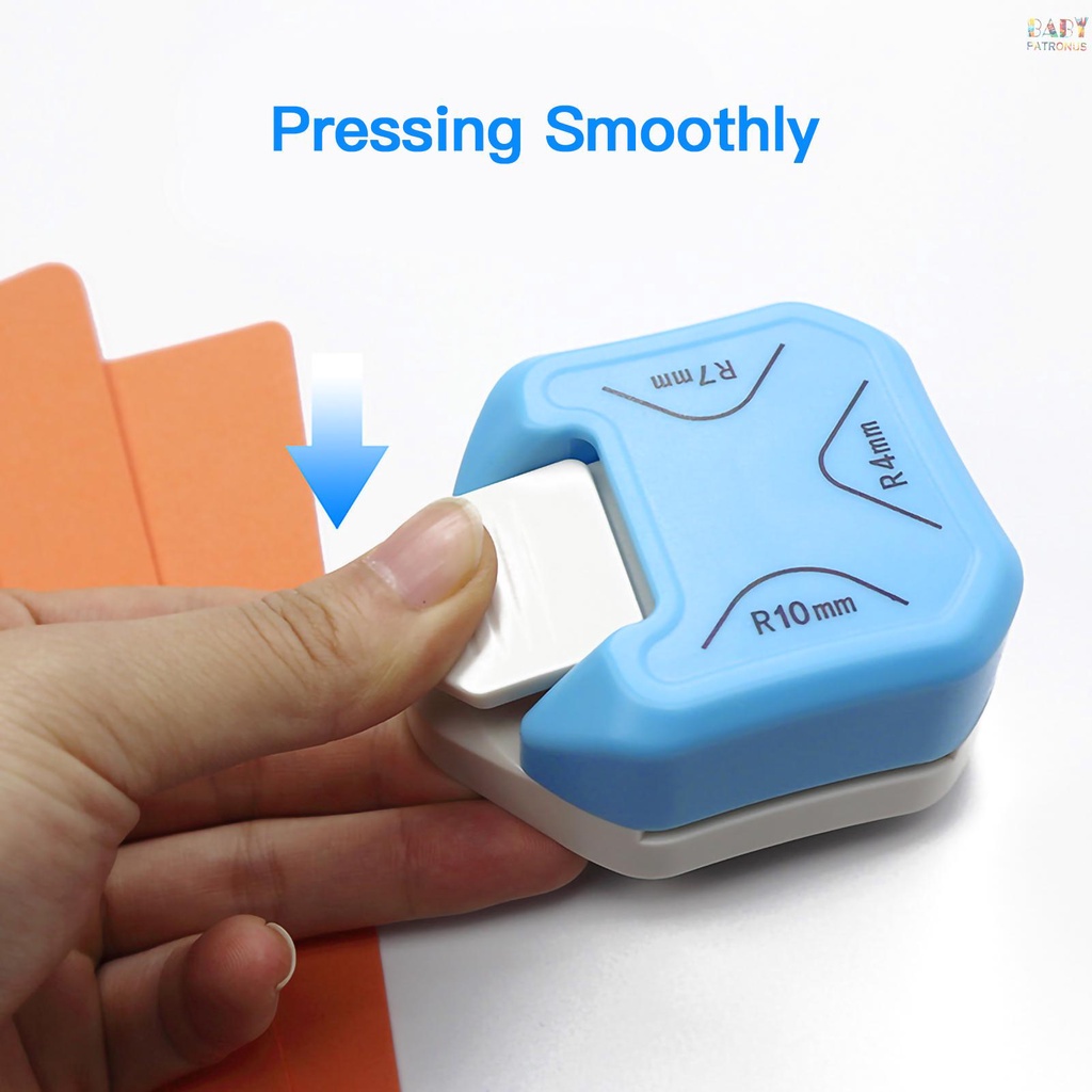 Dụng Cụ Cắt Góc Tròn 3 Trong 1 r4 / r7 / r10mm Cho Thẻ Giấy Thủ Công #babypatronusVn.vn. vn. vn. vn.