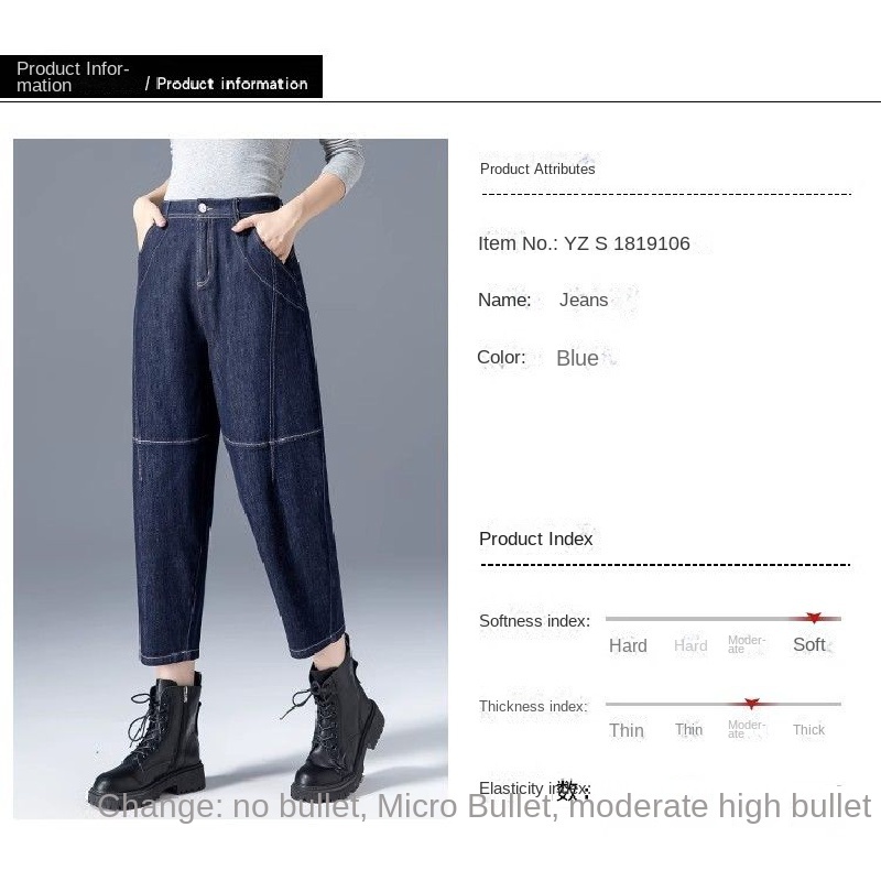 Quần Jean Dài Lưng Cao Thời Trang Cá Tính Cho Nữ