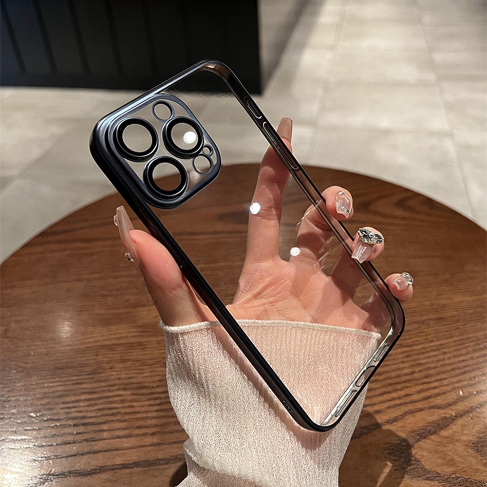 Ốp Điện Thoại Màu Trong Suốt Chống Sốc Cho iphone 15 pro max 15 plus