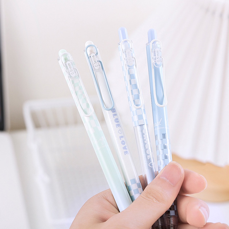 1 bút gel white blue Eternity love mực đen chính hãng- ngòi 0.5mm YK