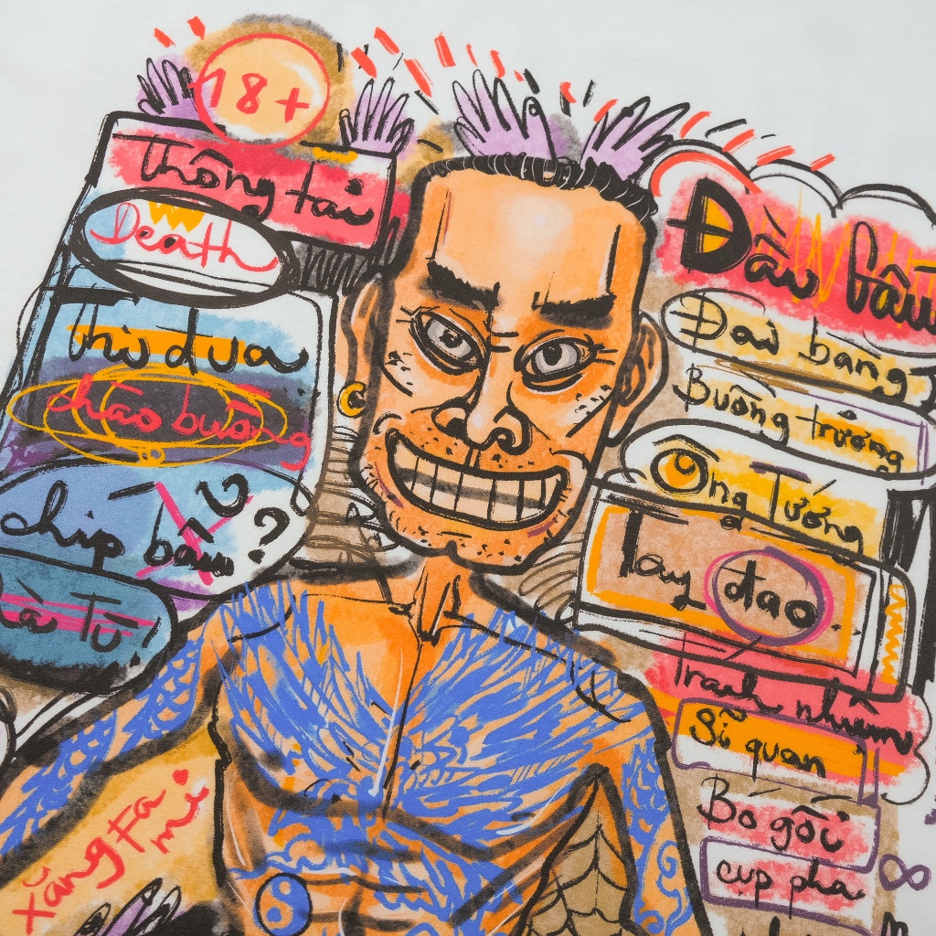 Áo Thun Tay Lỡ Unisex Bánh Khả, 100% Cotton, Thiết Kế Độc Quyền, Hình In DTG - Dragon Boyz Brand Chính Hãng