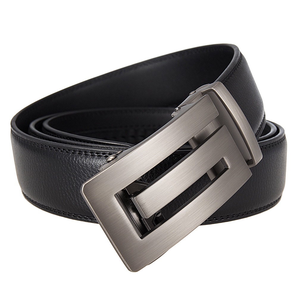 Thắt Lưng Da Có Khóa Tự Động 3.5cm 110-130cm Thời Trang Cho Nam