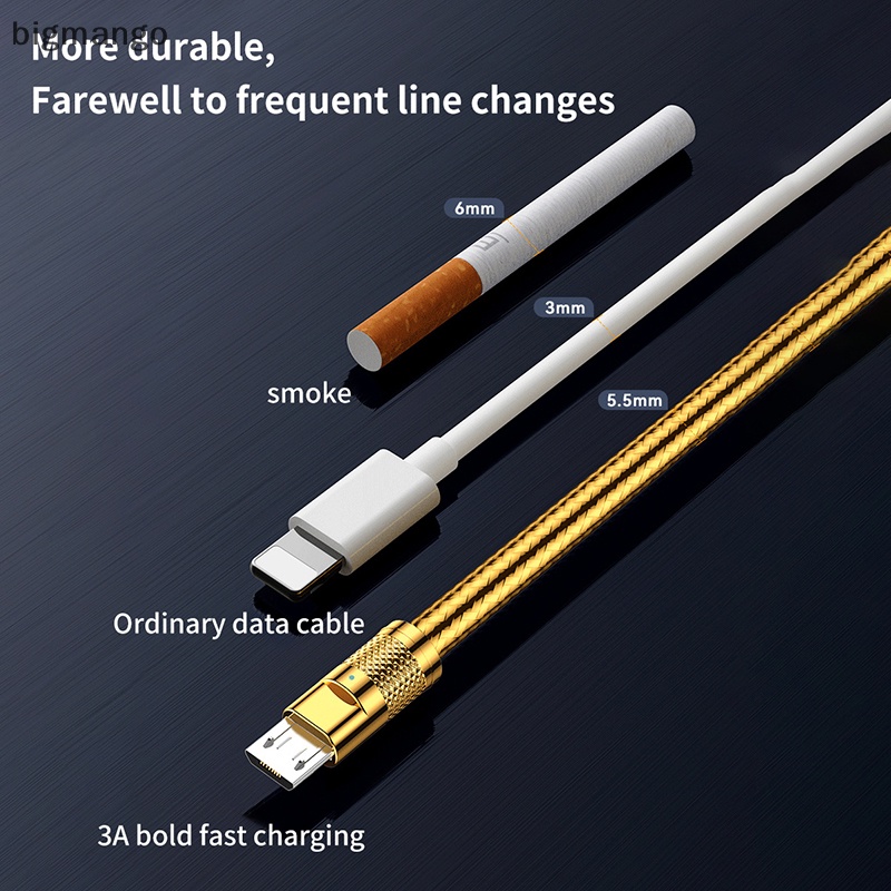 XIAOMI HUAWEI SAMSUNG Dây Cáp Sạc Nhanh 120w usb Bằng Hợp Kim Kẽm 6a micro 3a Cho Điện Thoại iphone 2.4a