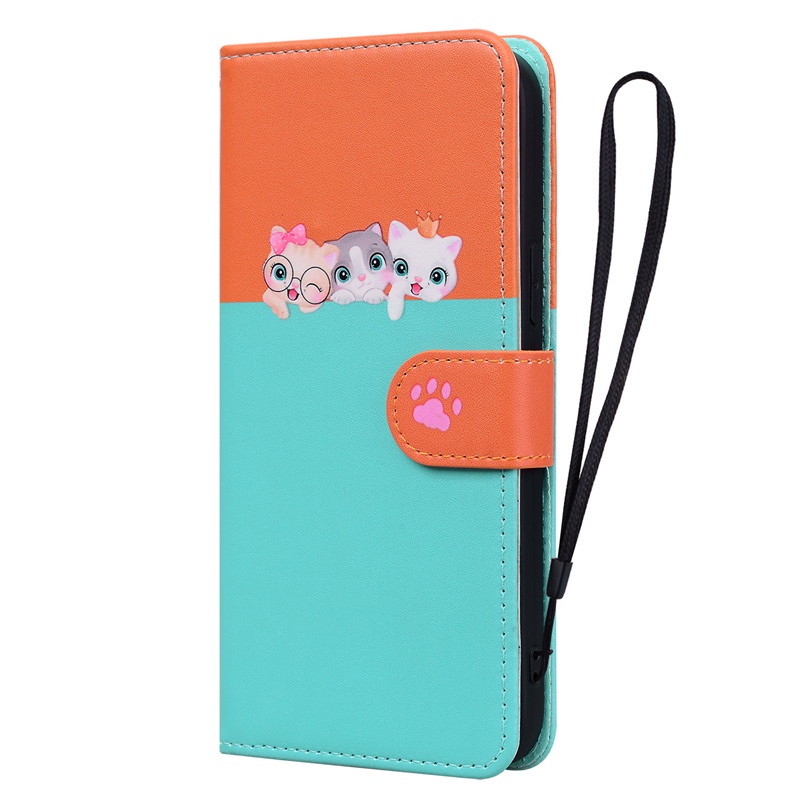 Phù Hợp Bao Da Điện Thoại Khóa Nam Châm Hình Thú Cưng Cho iphone 13 pro max apple casing i13 mini x xs xr xs max Ốp