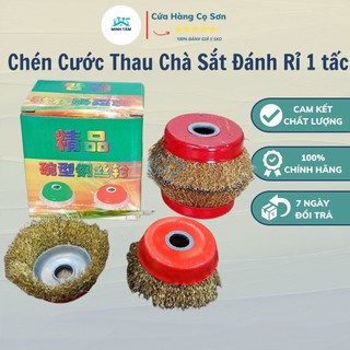 Chén cước thau chà sắt đánh rỉ 1 tấc- bánh cước thau chà sắt đánh rỉ 1 tấc