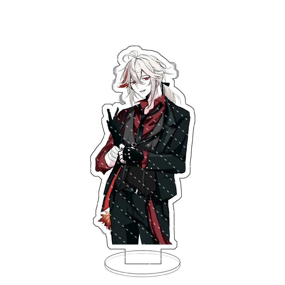 Mô hình Standee Genshin Impact Deacon Maid Xiao Kazuha Venti Heizou Scaramouche Anime decor góc học tập để bàn 15cm