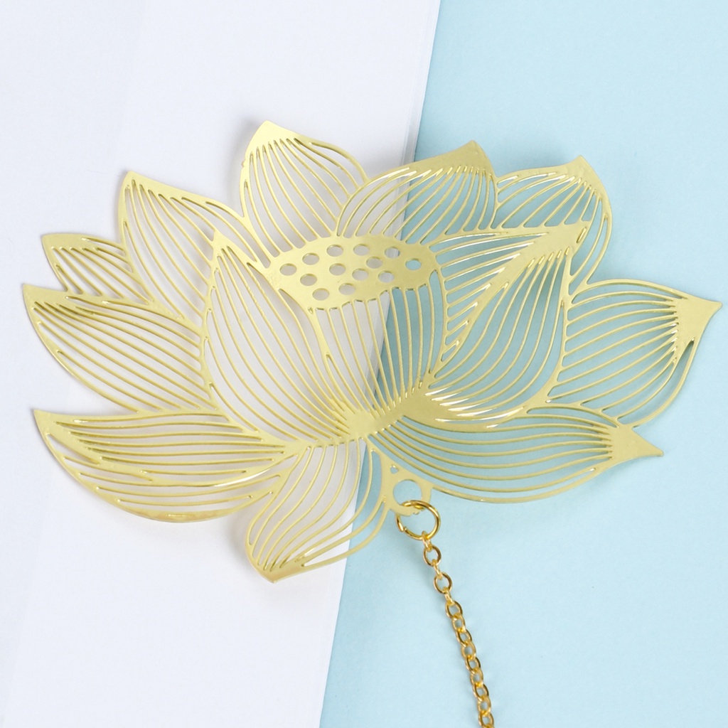 Thẻ Đánh Dấu Trang Sách Bằng Kim Loại Hình Lá Phong Màu Vàng Sáng Tạo