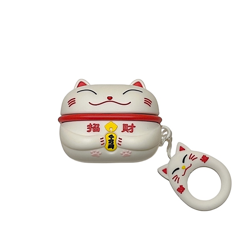 Vỏ Bảo Vệ Hộp Sạc Tai Nghe bluetooth Không Dây samsung galaxy buds-2-Li Ô Liu-pro Bằng Silicon Mềm Hình Mèo 3d