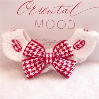 Vòng Cổ Len Đan MàU Đen Cho Thú Cưng