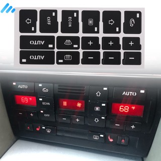 Miếng Dán Trang Trí Nút Điều Khiển Máy Điều Hòa Xe Hơi audi a4 b6 b7 2000-2004