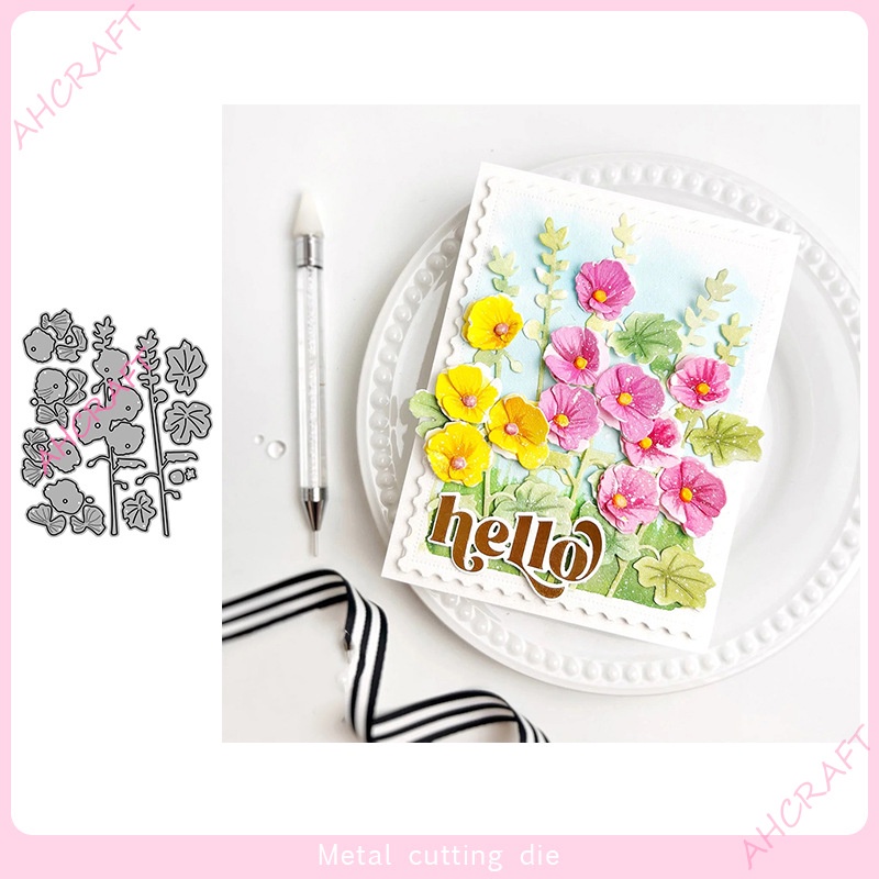 Khuôn Cắt Giấy Thép carbon Mẫu 5009 Hình Hoa Lá