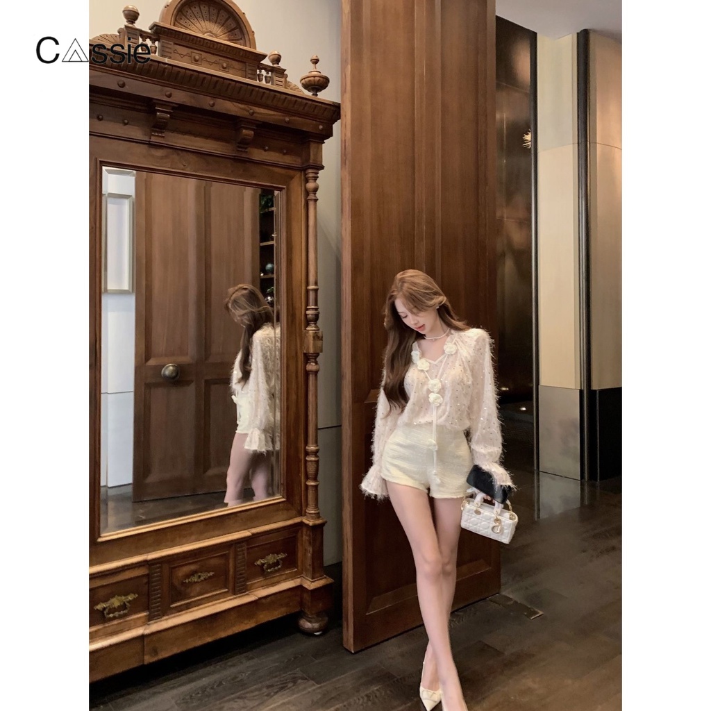 DAODIE Áo Sơ Mi áo sơ mi nữ áo kiểu hàn quốc độc đáo chic phong cách may đo WCS2300CGZ 41Z231008