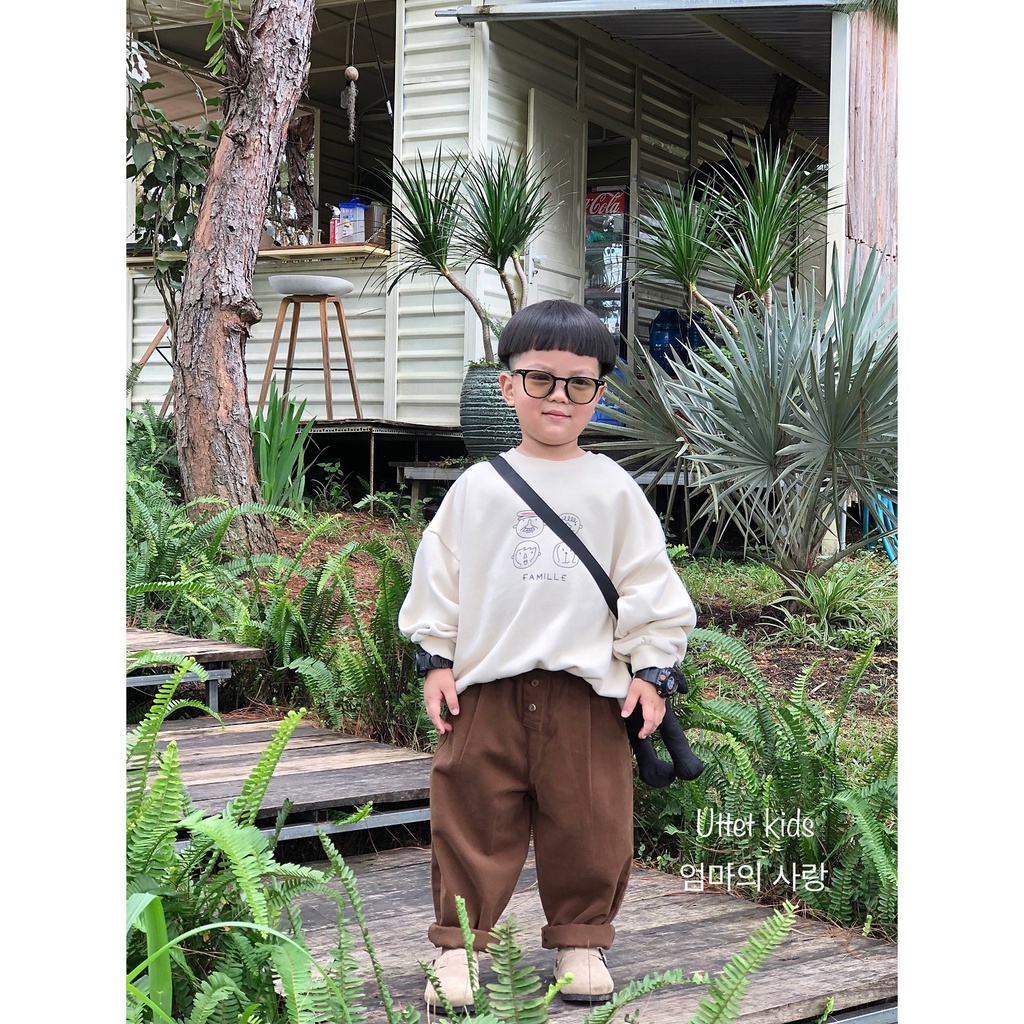 QUẦN KAKI PHONG CÁCH HÀN QUỐC DÁNG BAGGY PHÙ HỢP CHO BÉ GÁI VÀ BÉ TRAI 6336