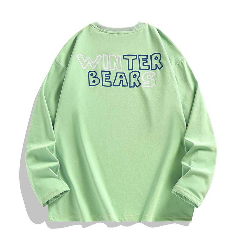 Áo Thun Thể Thao 100% cotton Tay Dài Dáng Rộng In Họa Tiết graffiti Thời Trang Mùa Thu Cho Nam Giới Có size m-3xl