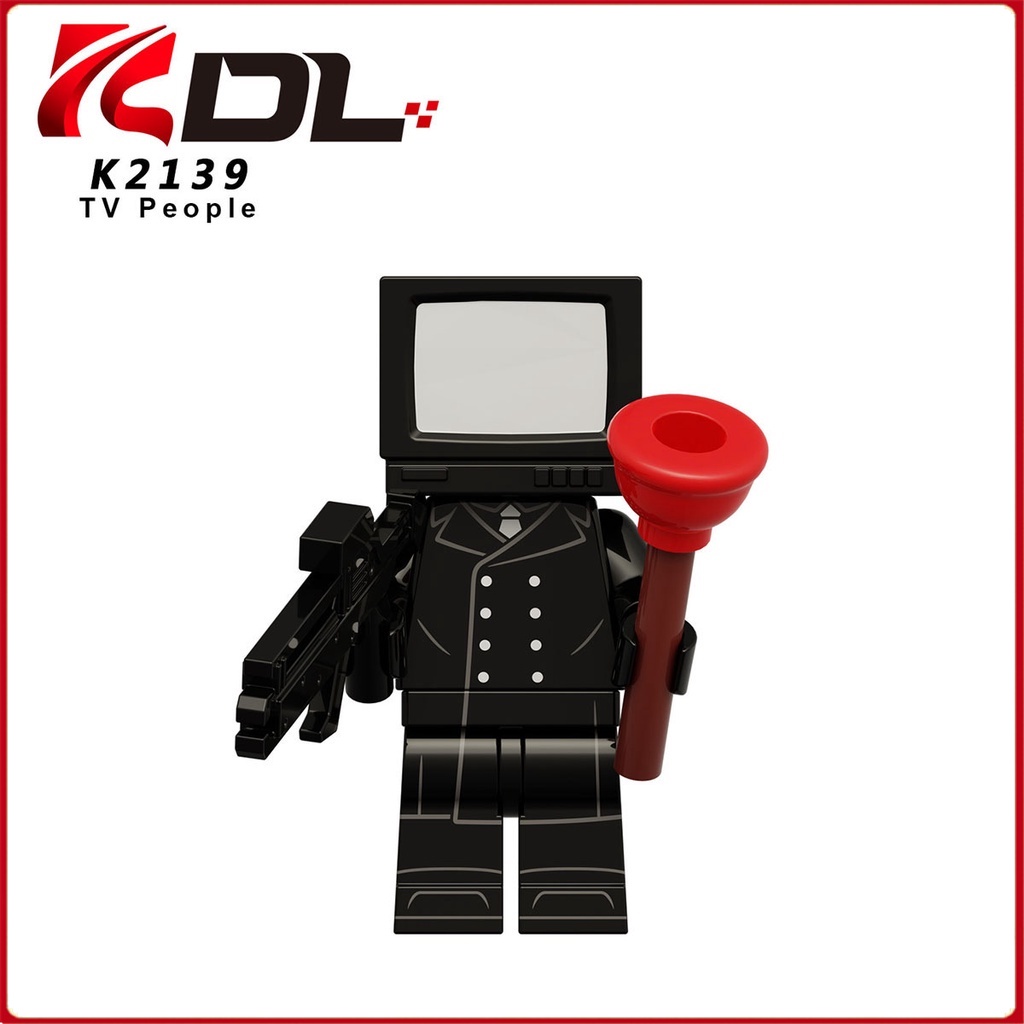 Đồ Chơi Lắp Ráp Mô Hình tv man Theo Dõi Người Đàn Ông Mini Giáo Dục Cho Bé