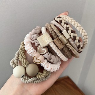 Set 5 / 10 Dây Buộc Tóc Co Giãn Thời Trang Cho Nữ