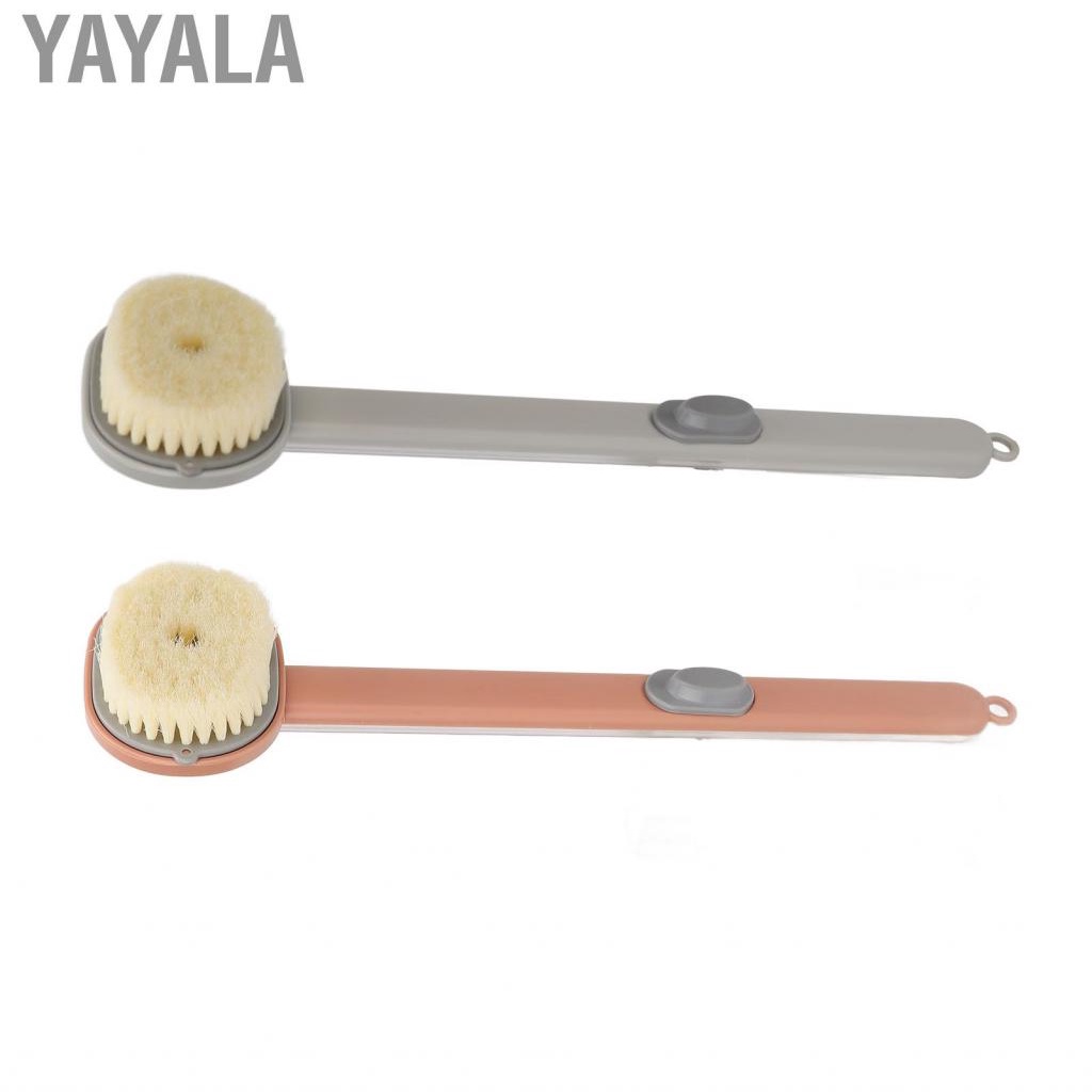 Yayala Bath Brush Long Handle Removable Head  Comfortable For US