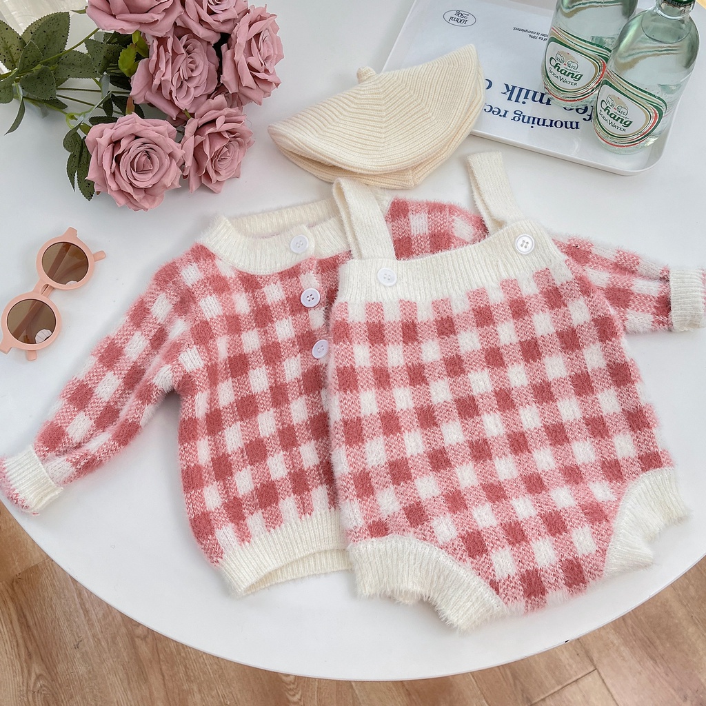 Áo Khoác Dệt Kim Hình Mặt Trăng Toàn Diện Cho Bé Gái Sơ Sinh