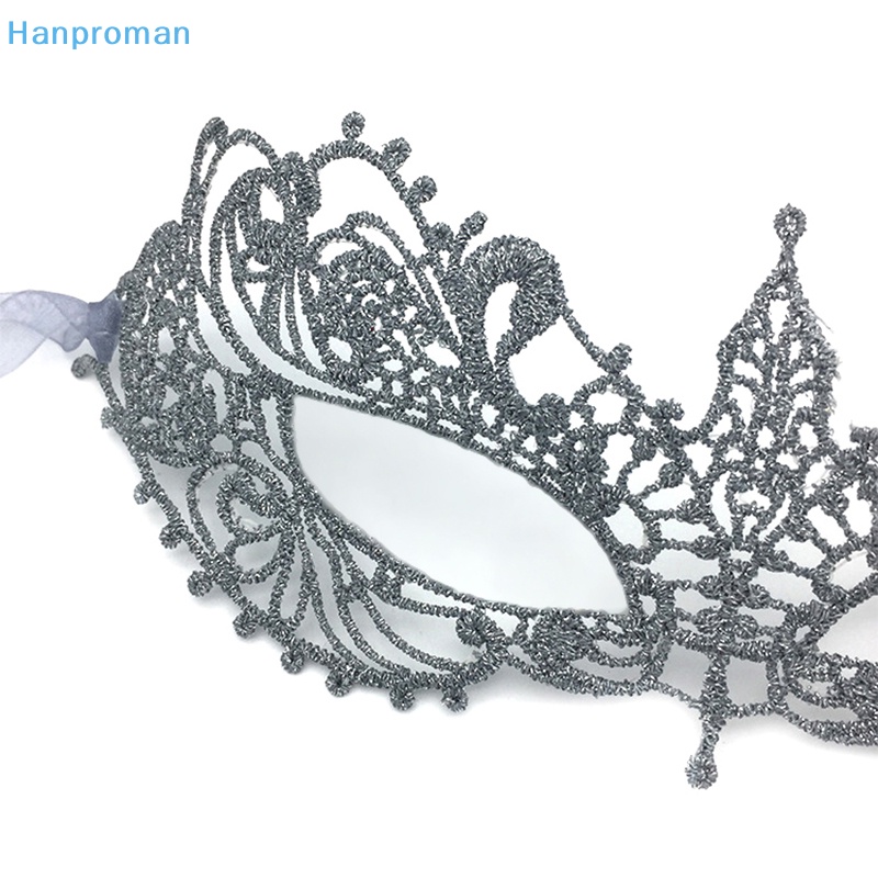 Hanproman > Mặt Nạ Ren Màu Vàng / Bạc Đính Kim Cương Nhân Tạo Cho Tiệc Hóa Trang
